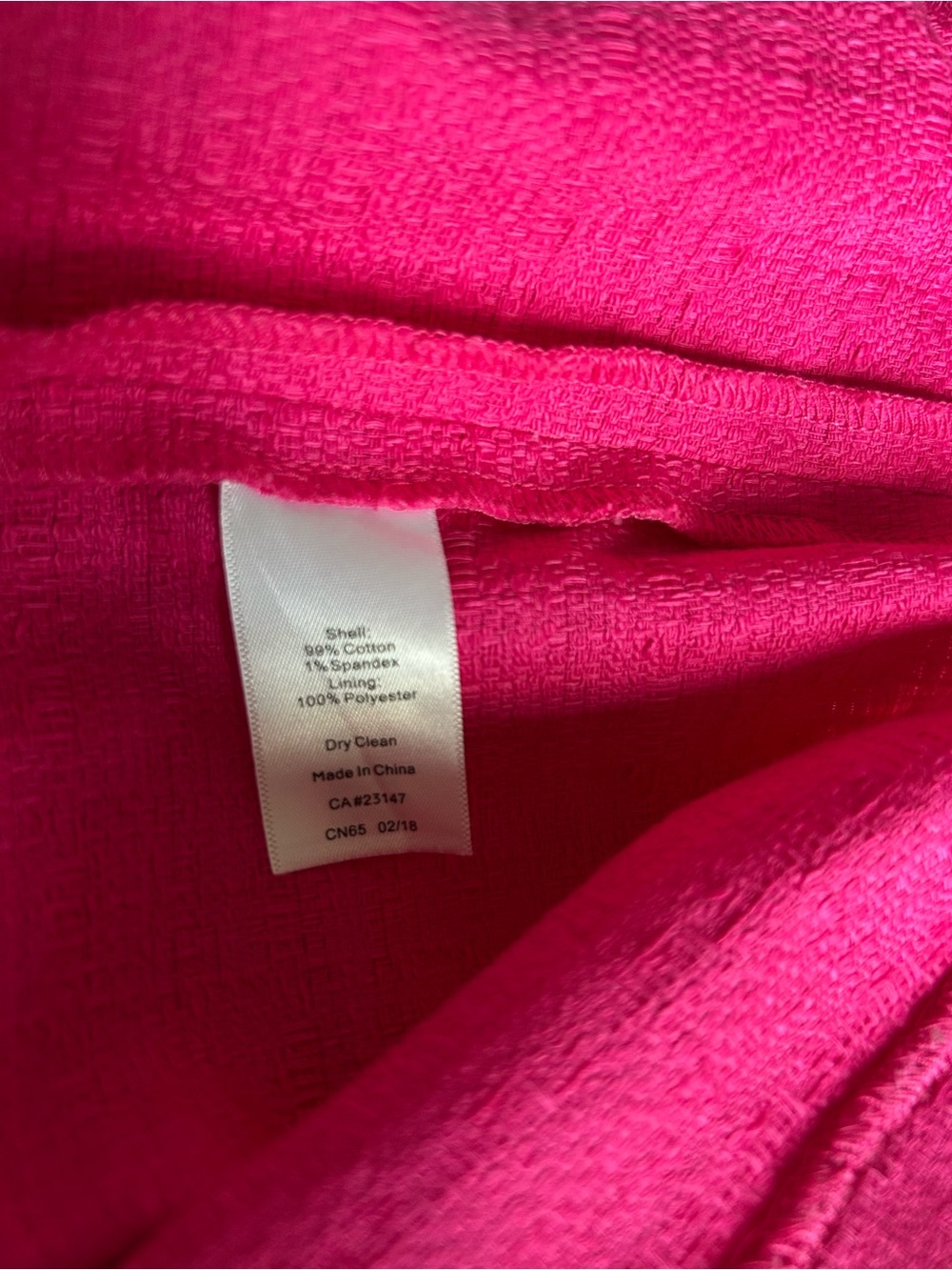 Talbots White, Red, and Pink Textured Dress - Petite - Picture 6 of 9
